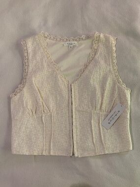 Cream Cotton Vest
